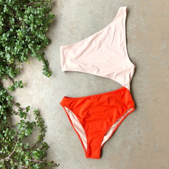 j crew colorblock swimsuit